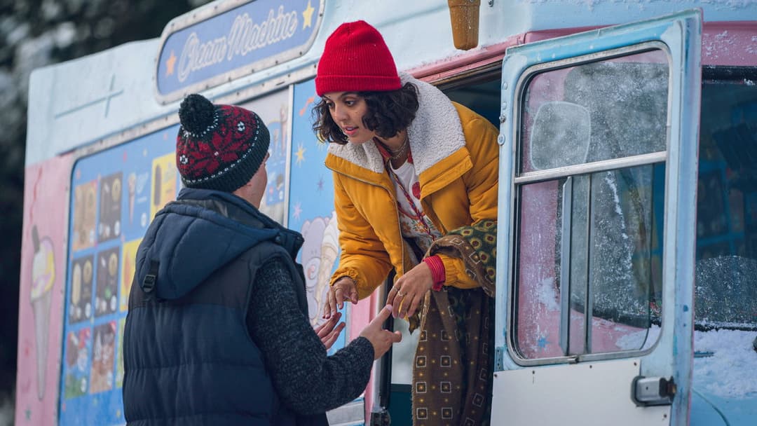 Weihnachten bei dir oder bei mir? backdrop 13