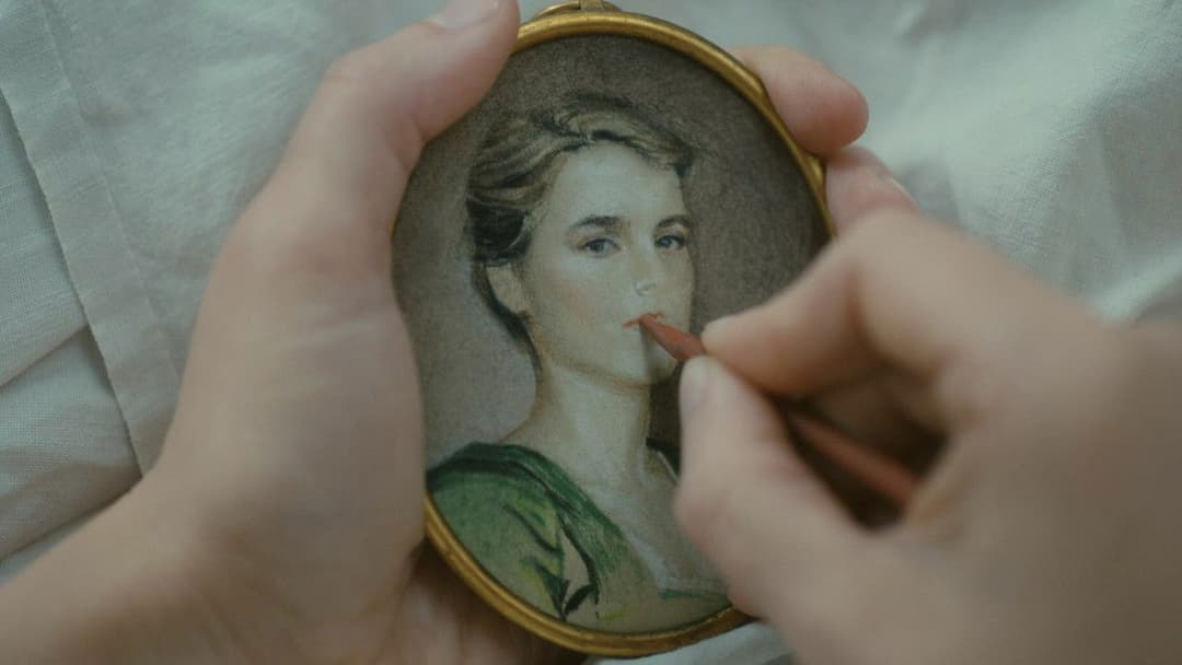 Портрет дівчини у вогні backdrop 13