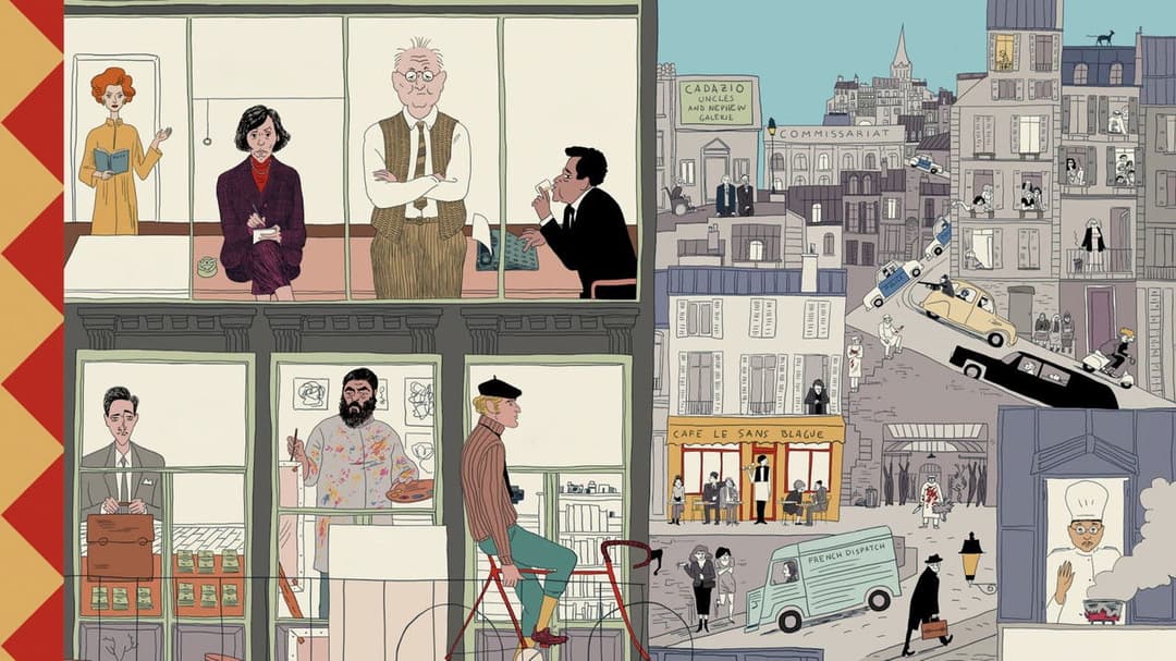 The French Dispatch of the Liberty, Kansas Evening Sun backdrop 15