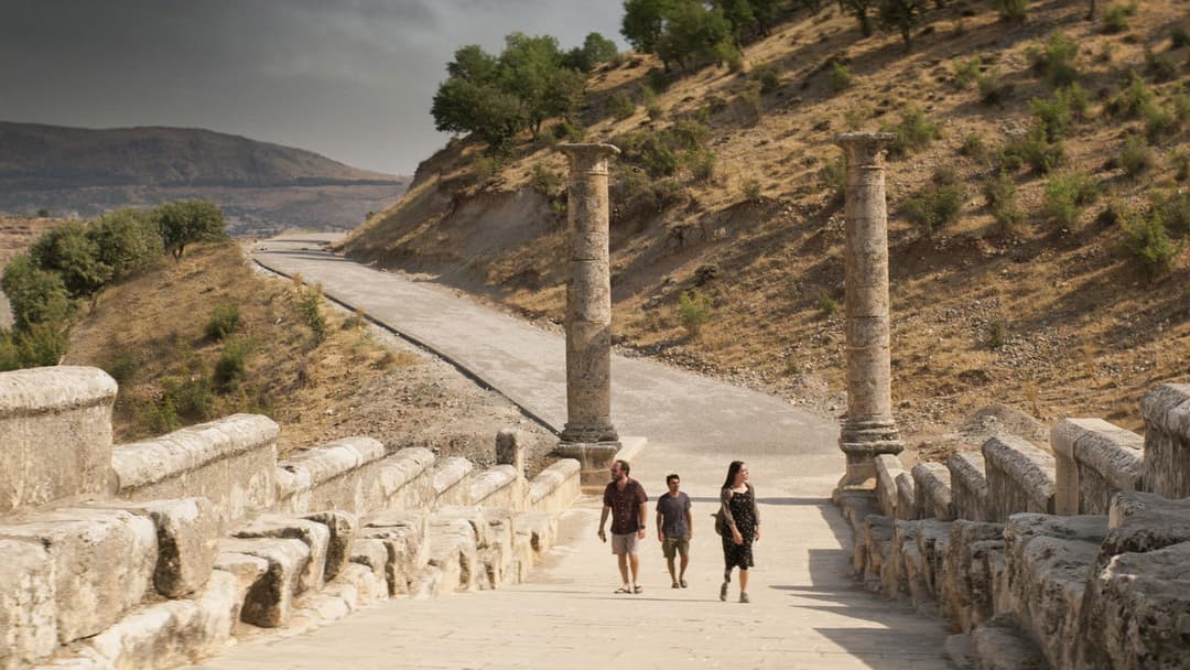 Auf trockenen Gräsern backdrop 12