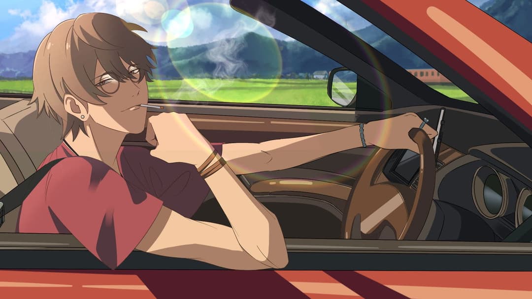 Судзуме, зачиняє двері backdrop 6