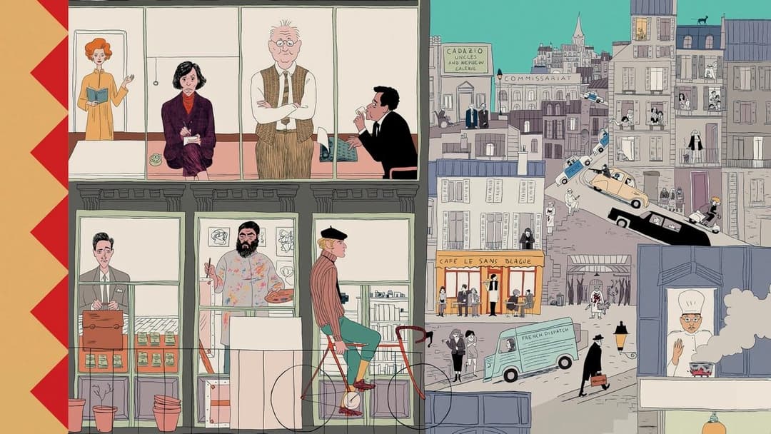 The French Dispatch of the Liberty, Kansas Evening Sun backdrop 7