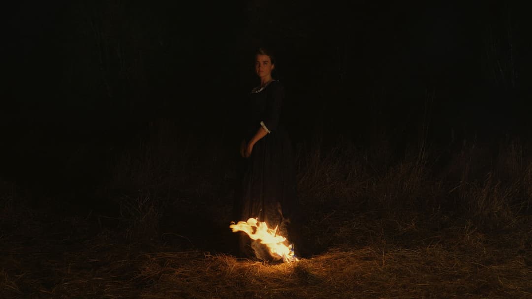 Портрет дівчини у вогні backdrop 16