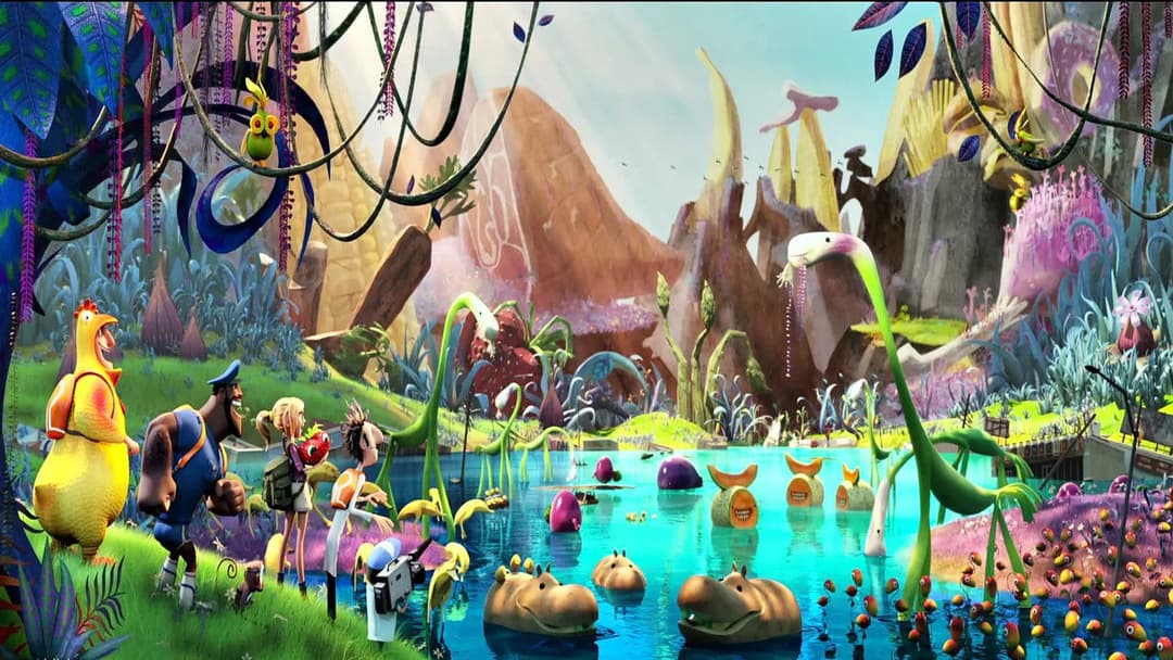 Wolkig mit Aussicht auf Fleischbällchen 2 backdrop 7