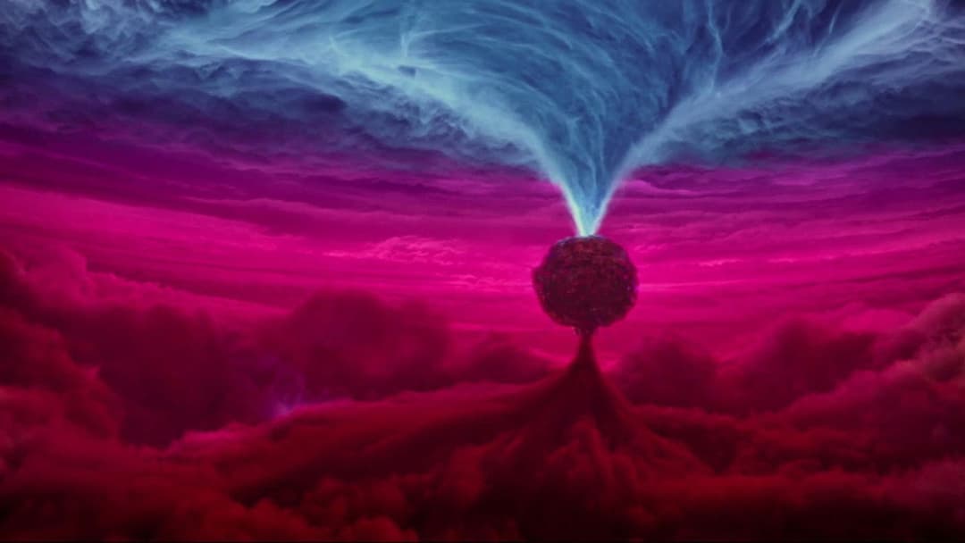 Wolkig mit Aussicht auf Fleischbällchen backdrop 9