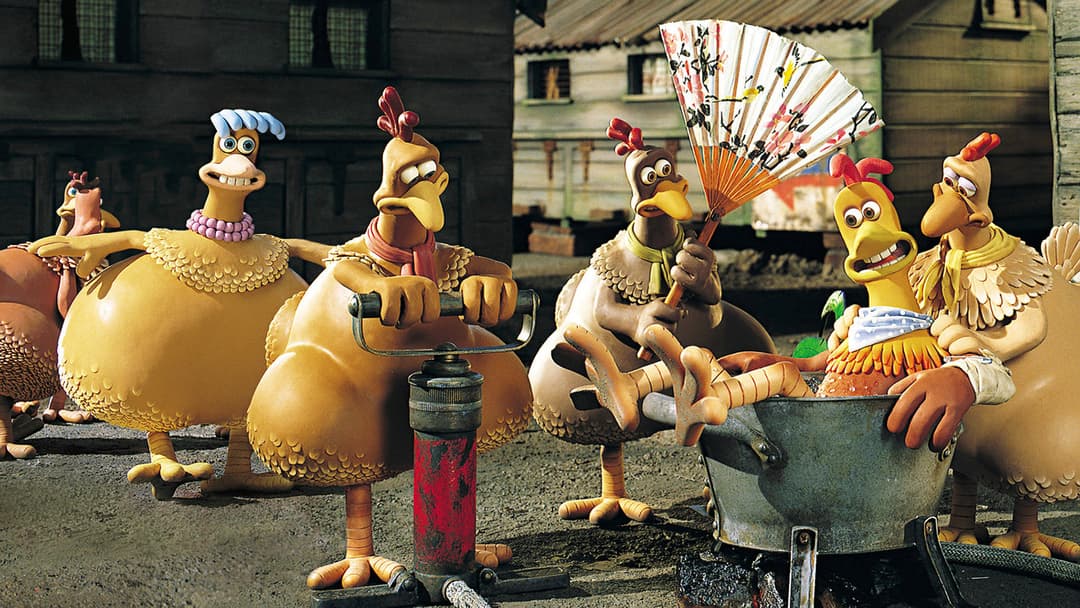 Chicken Run - Hennen rennen backdrop 8