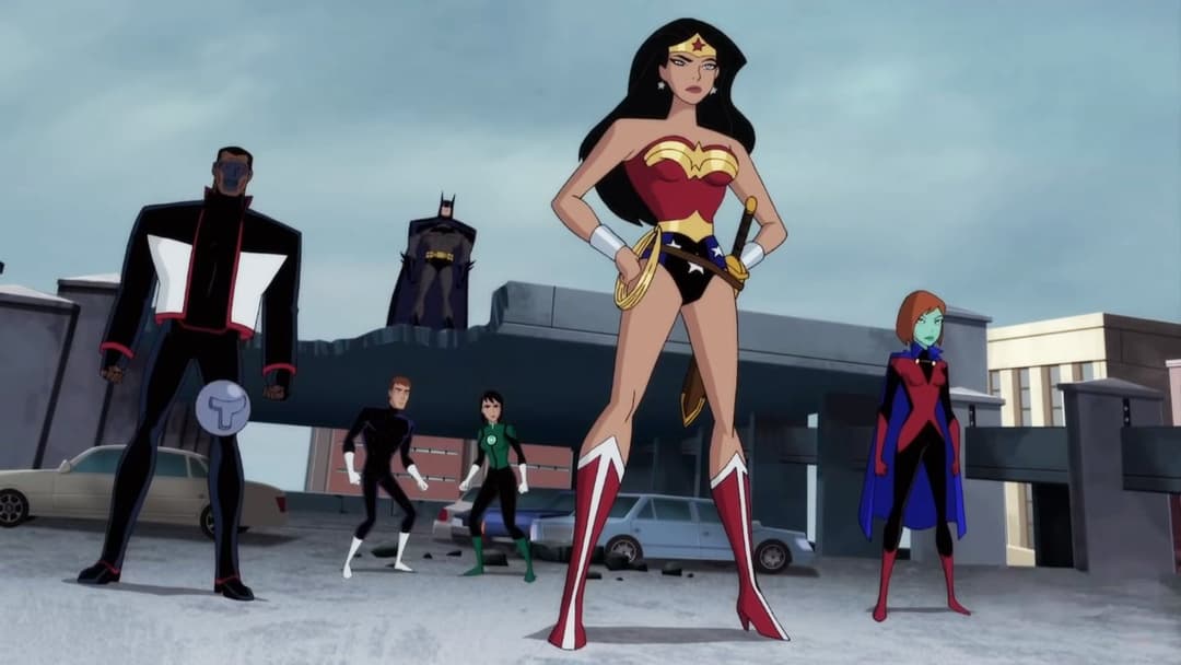 Justice League vs. the Fatal Five backdrop 3