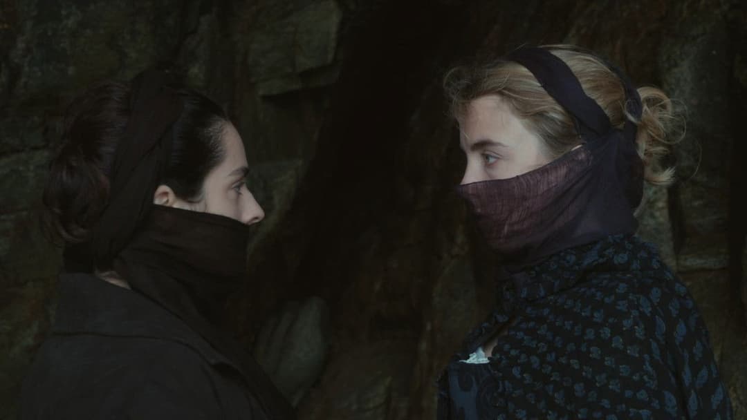 Портрет дівчини у вогні backdrop 10