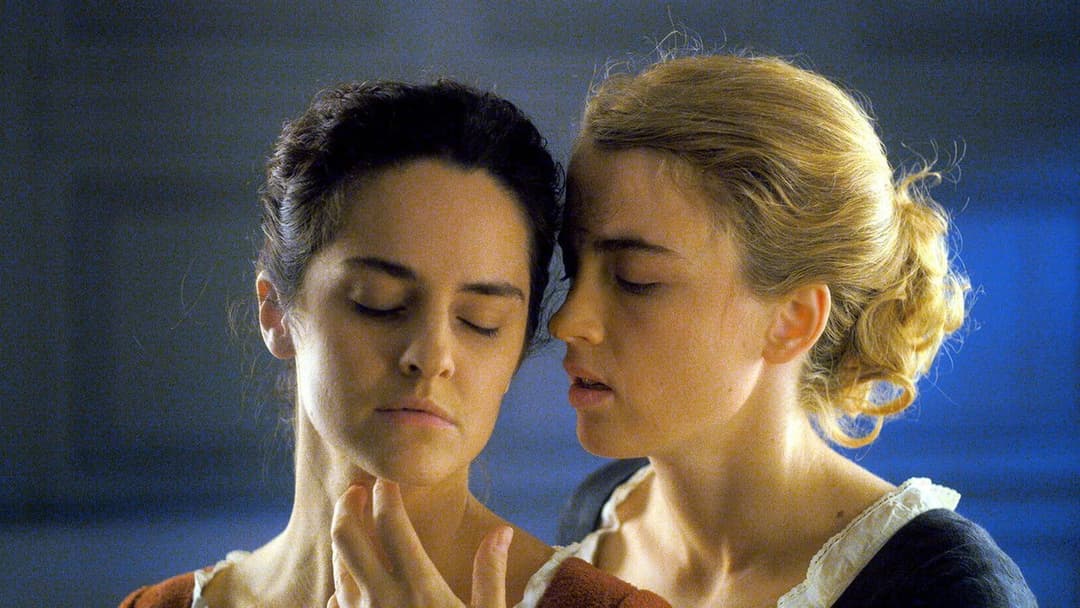 Портрет дівчини у вогні backdrop 17