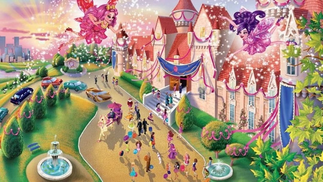 Barbie: Princess Charm School backdrop 12