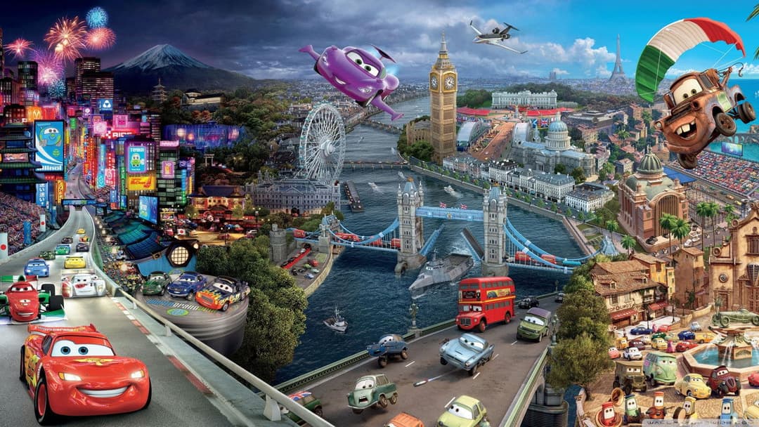 Тачки 2 backdrop 9