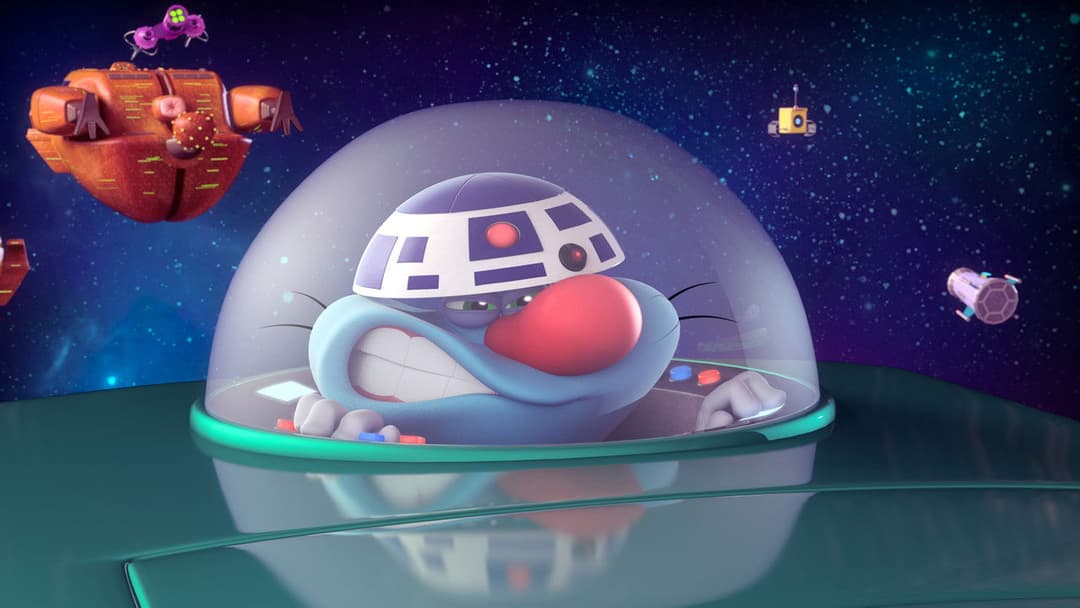 Оґґі та кукарачі backdrop 18