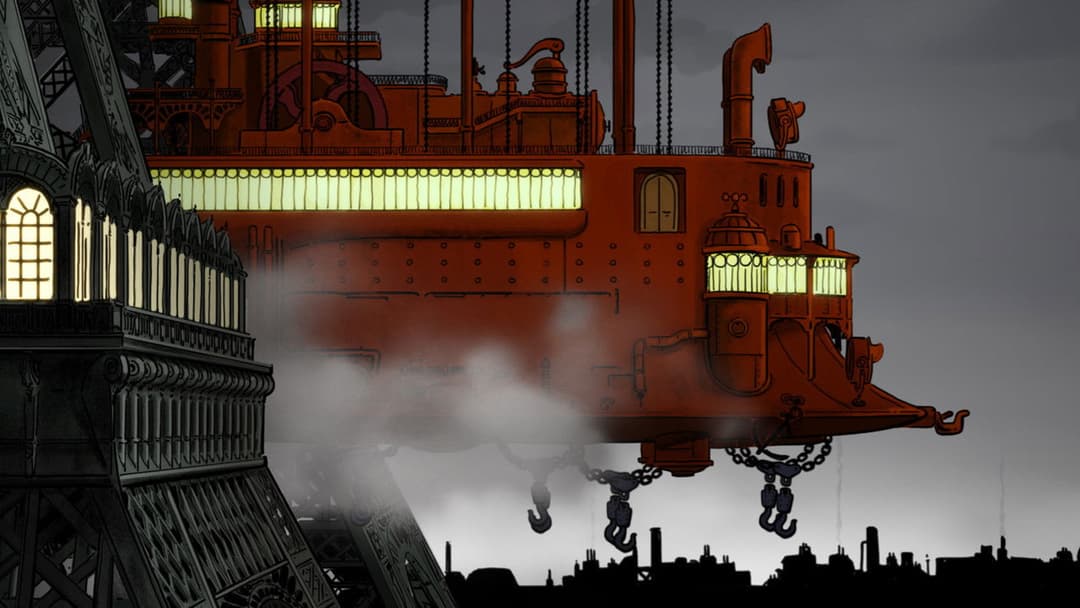 Avril et le monde truqué backdrop 9