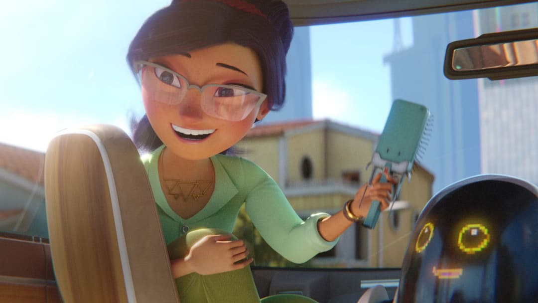 Das Mädchen und ihr Roboter backdrop 6