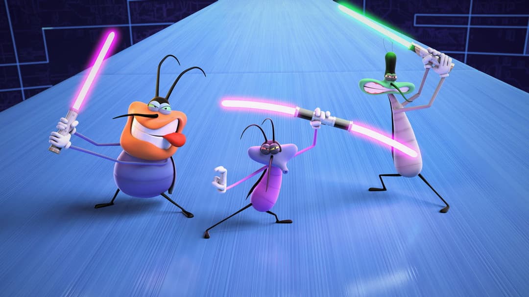 Оґґі та кукарачі backdrop 16