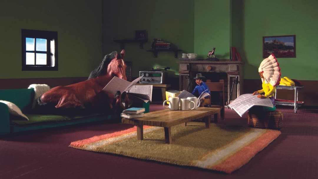 Panique au village backdrop 3