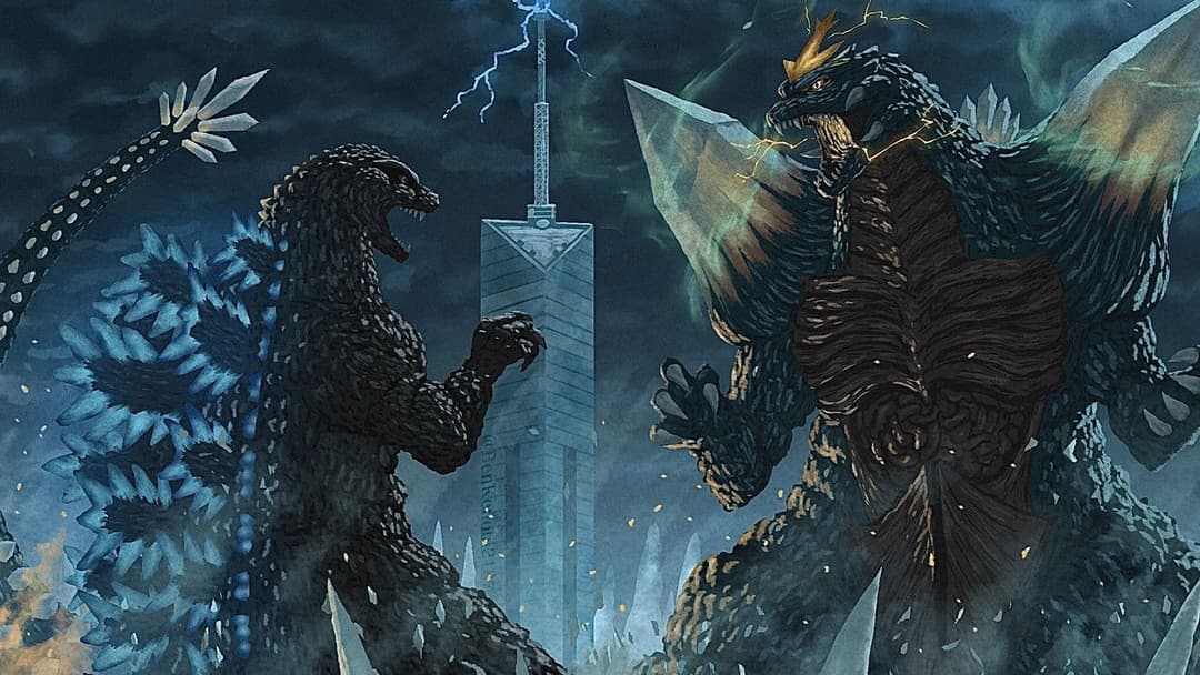 Godzilla vs. Spacegodzilla backdrop 18