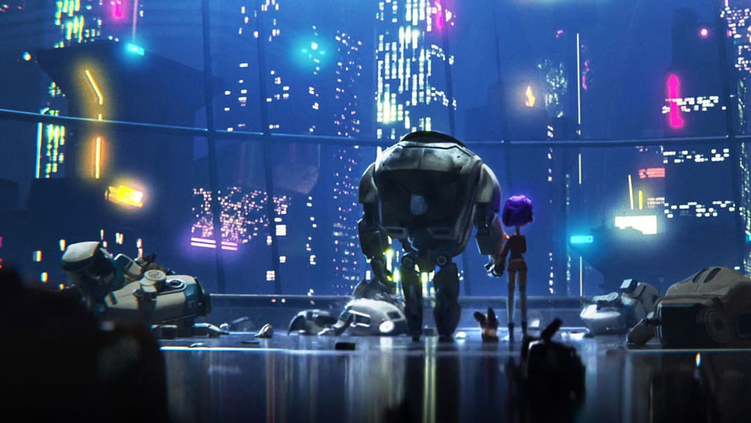 Das Mädchen und ihr Roboter backdrop 5