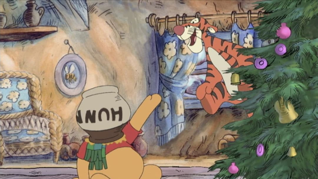 Winnie the Pooh: A Very Merry Pooh Year backdrop 7