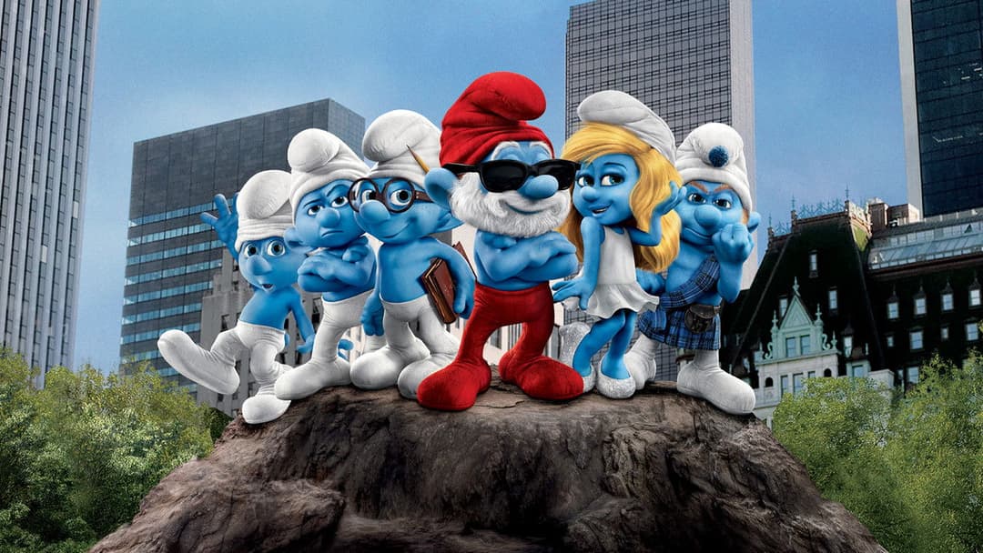 The Smurfs backdrop 1
