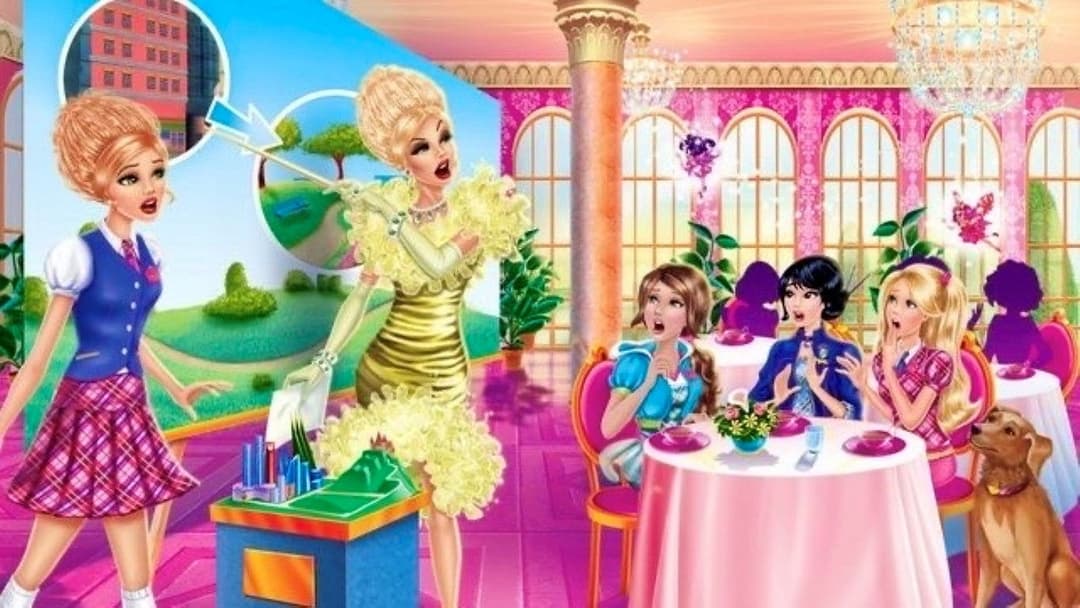Barbie: Princess Charm School backdrop 8