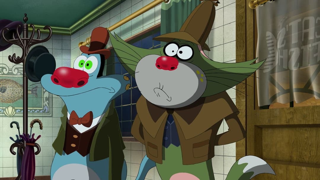 Оґґі та кукарачі backdrop 20