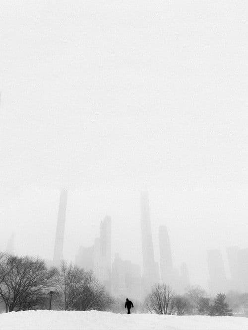 Snowfall in New York