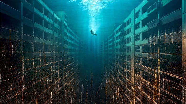 Postapokalyptische Sci-Fi Hintergrund