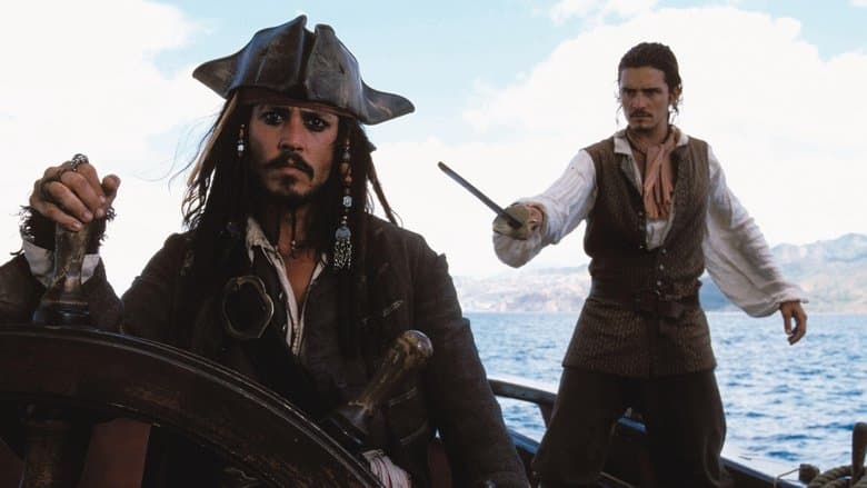 Pirates of the Caribbean: The Curse of the Black Pearl - movie backdrop logo