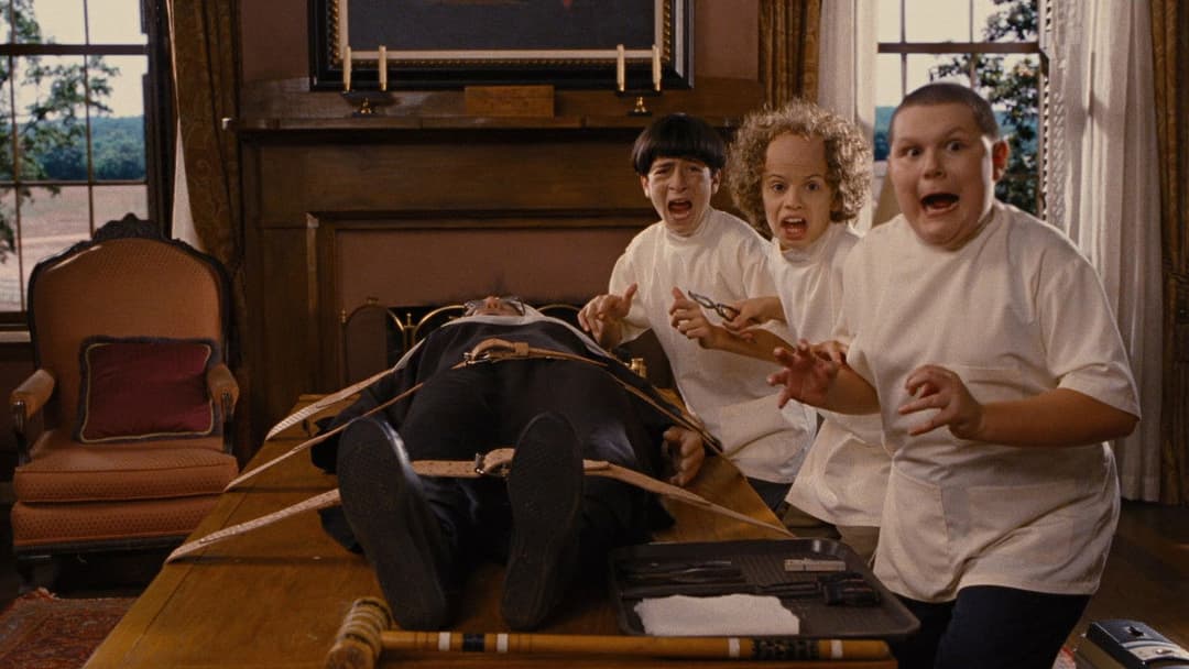 Die Stooges - Drei Vollpfosten drehen ab backdrop 17