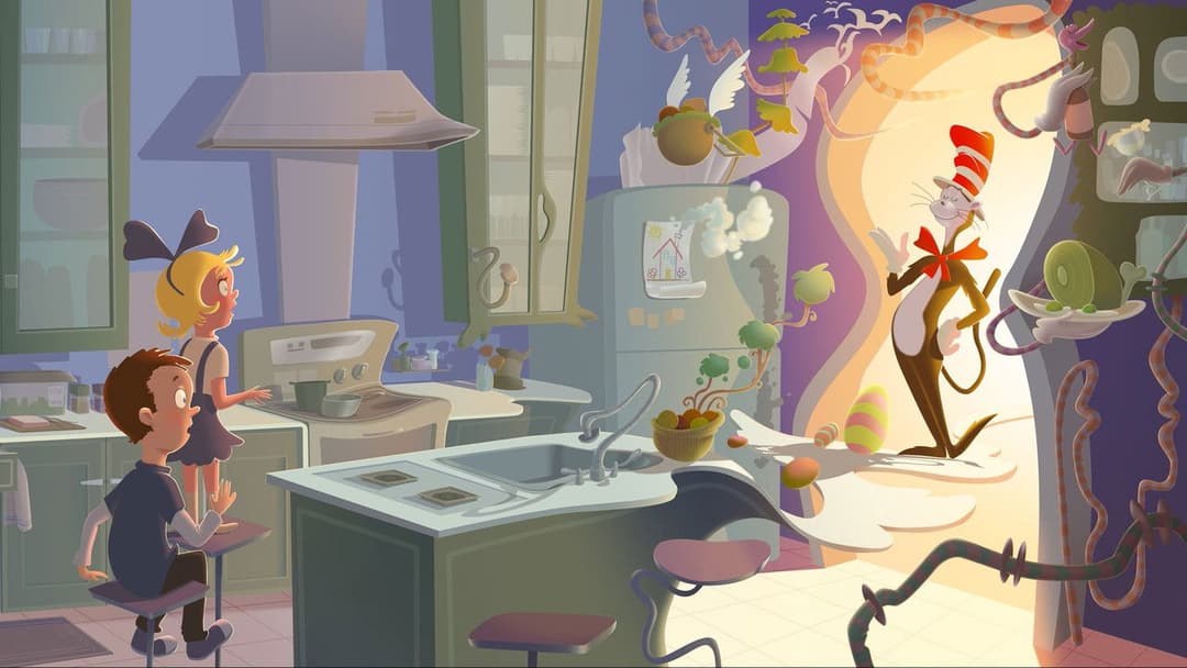 Кіт у капелюсі backdrop 11