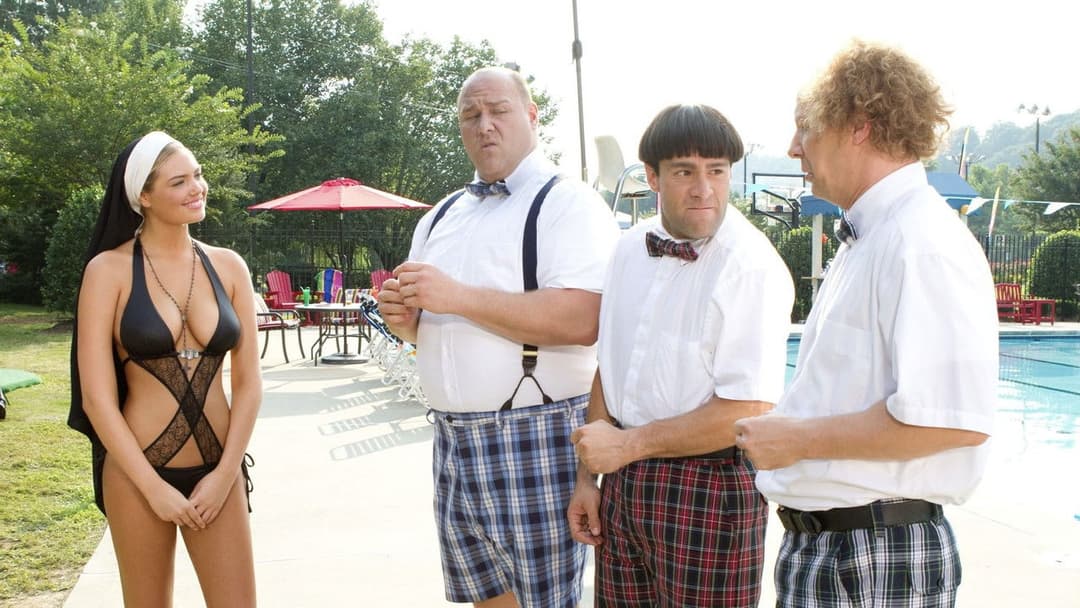 Die Stooges - Drei Vollpfosten drehen ab backdrop 3