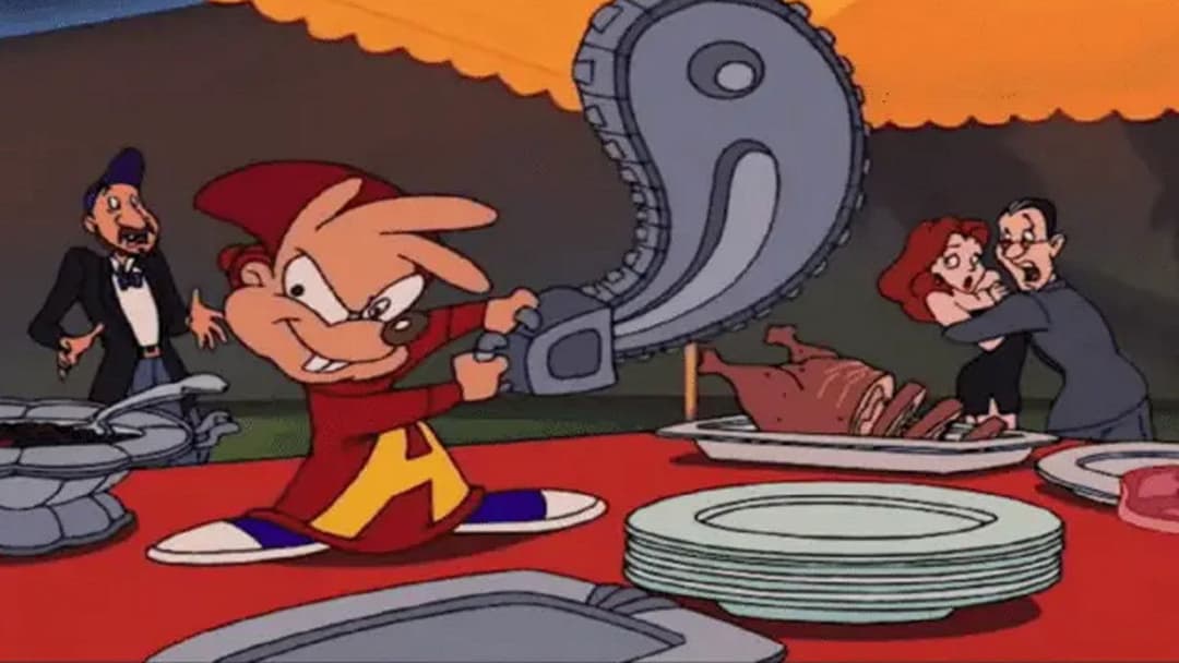 Alvin and the Chipmunks Meet Frankenstein backdrop 3